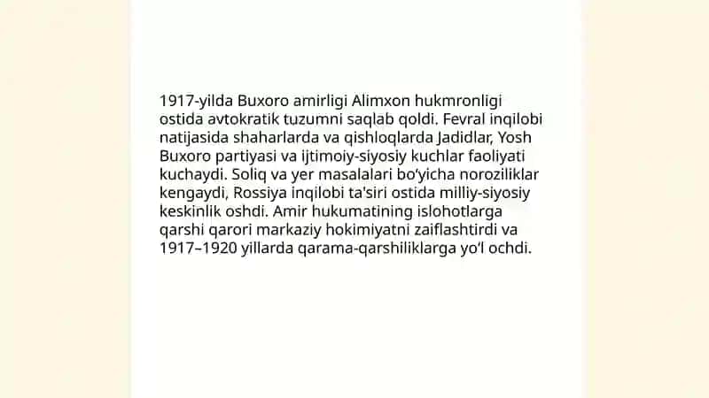 1917-1924-yillarda Buxorodagi ijtimoiy-siyosiy jarayonlar 4