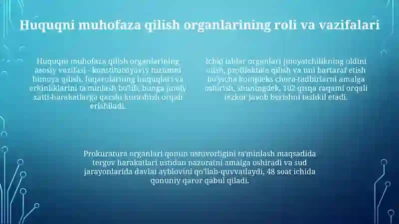 Qonunbuzarlikka qarshi kurash 4