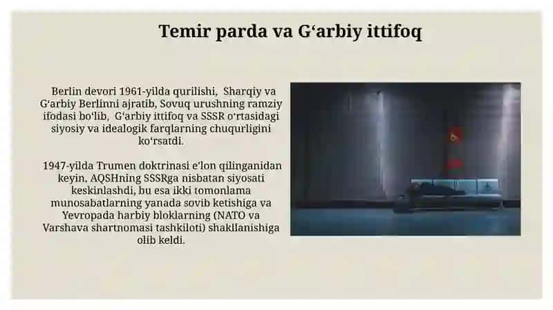 Sovuq Urush davrida AQSH va SSSR munosabatlari 4
