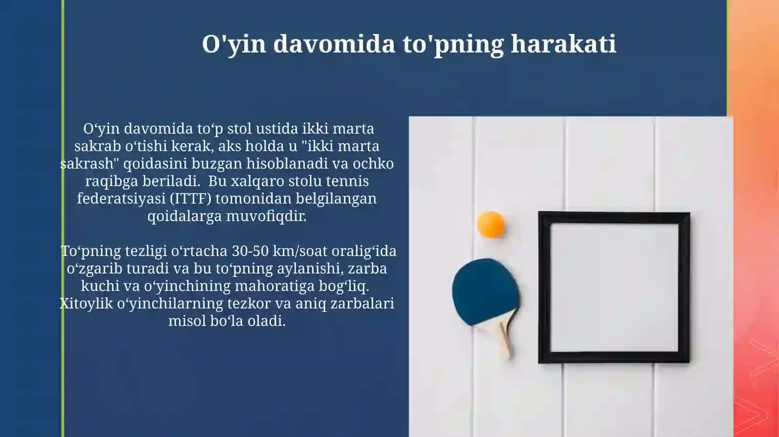 Stol tennisini oʻyin qoidalari va hakamlik 4