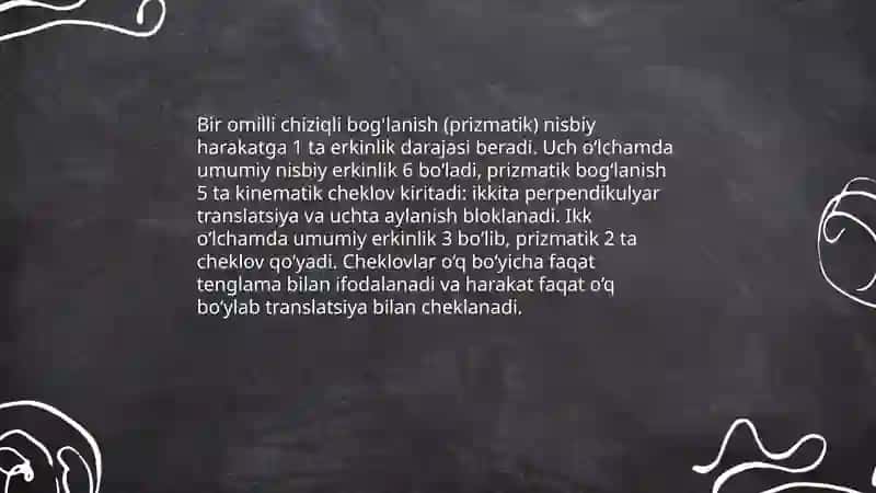 Bir omilli chiziqli bog'lanish 4