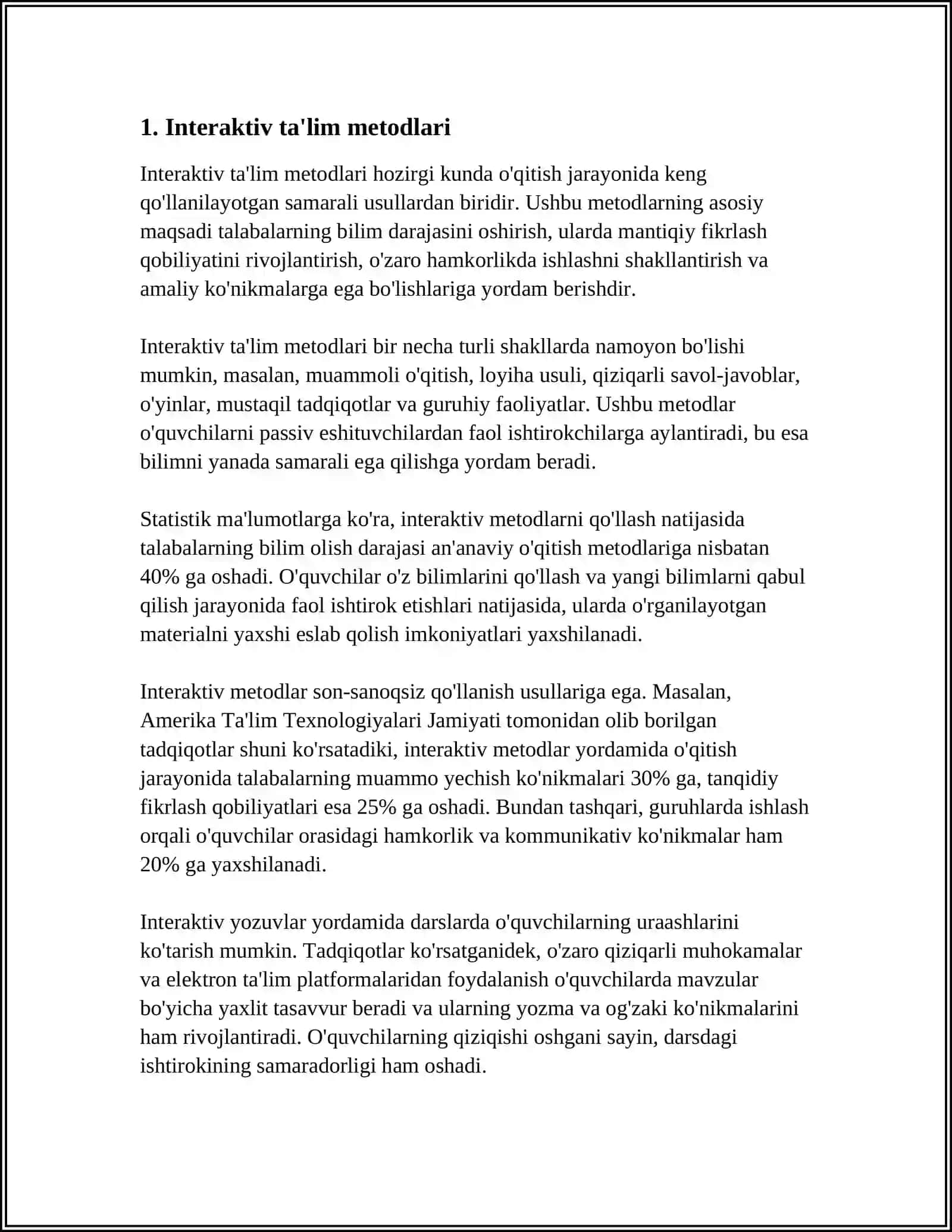 INTERAKTIV O'QITISH DASTURI 4