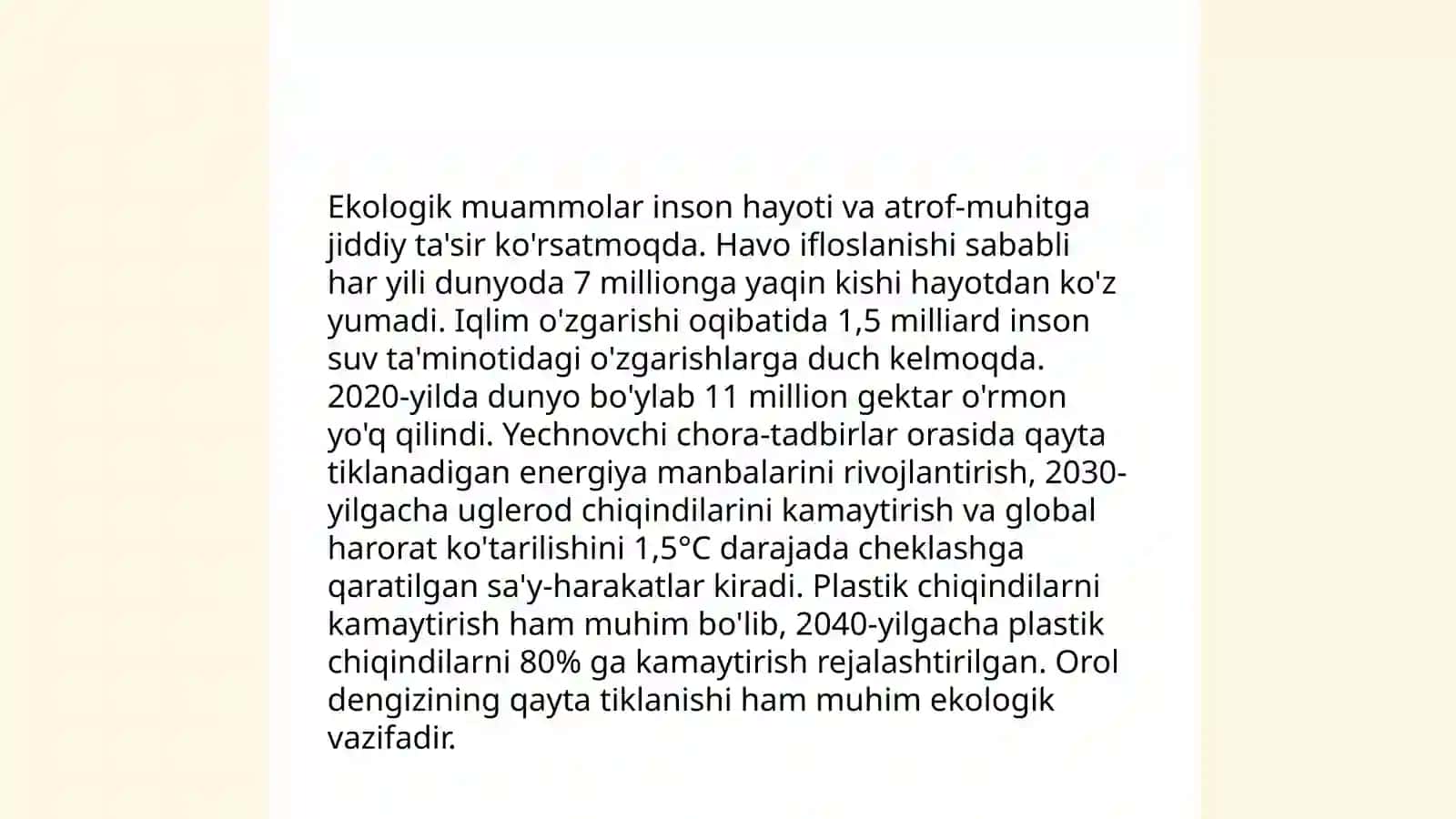 Tabiat va jamiyat oʻrtasidagi oʻzaro munosabatlar 4