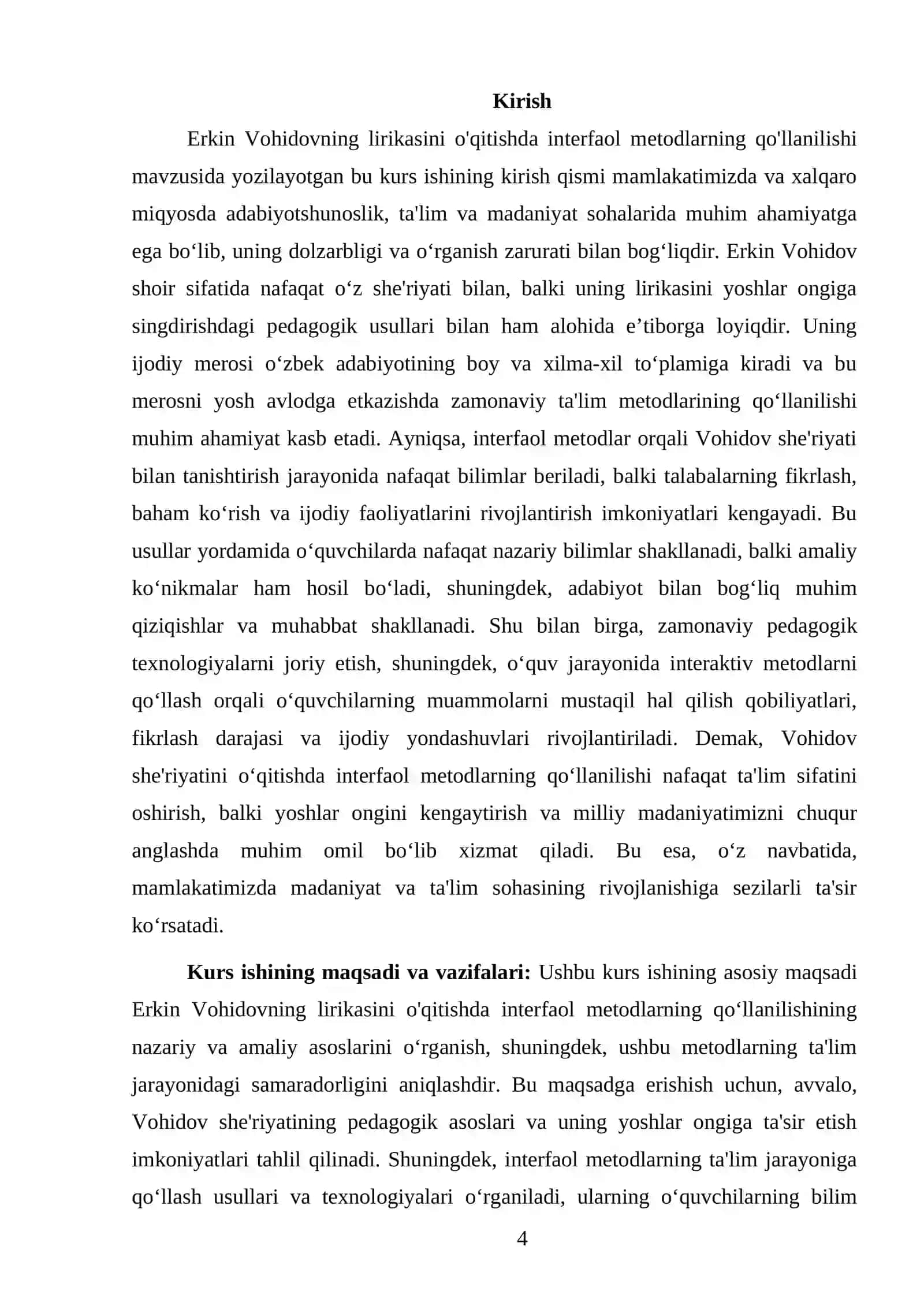 ERKIN VOHIDOVNING LIRIKASINI O'QITISHDA INTERFAOL METODLARNING QO'LLANILISHI 4