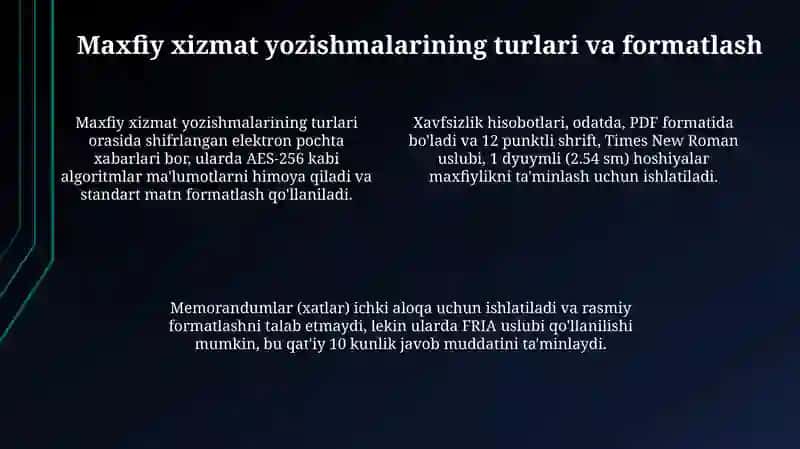 Maxfiy xizmat yozishmalari 4