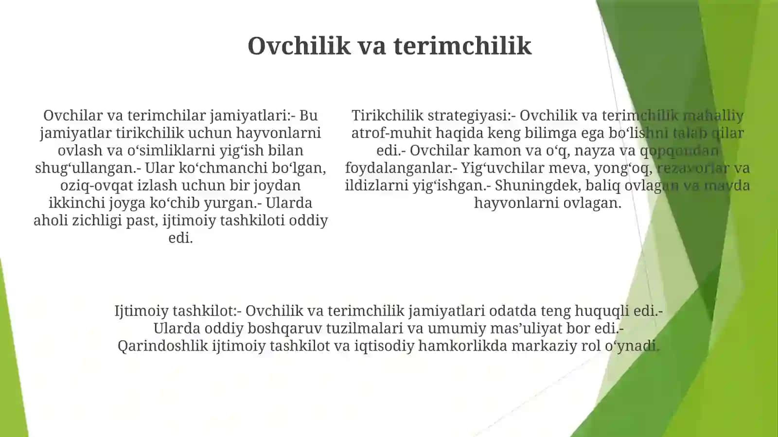 Ishlab Chiqarishning O'Sishi Va Rivojlanishi Ibtidoiy Davrda 4