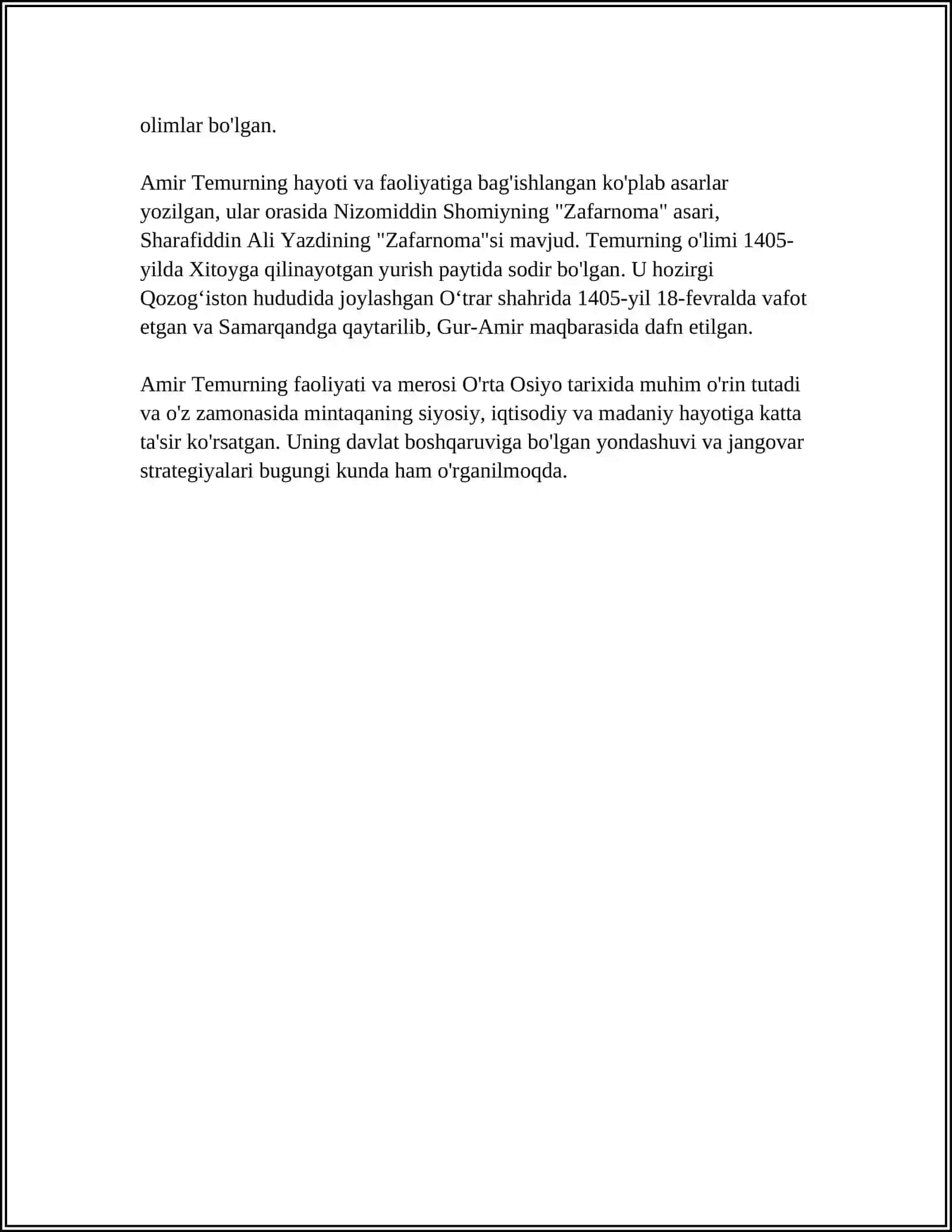 Amir Temur Shaxsinin Dunyo Tarixshunosligida Yoritilishi 4