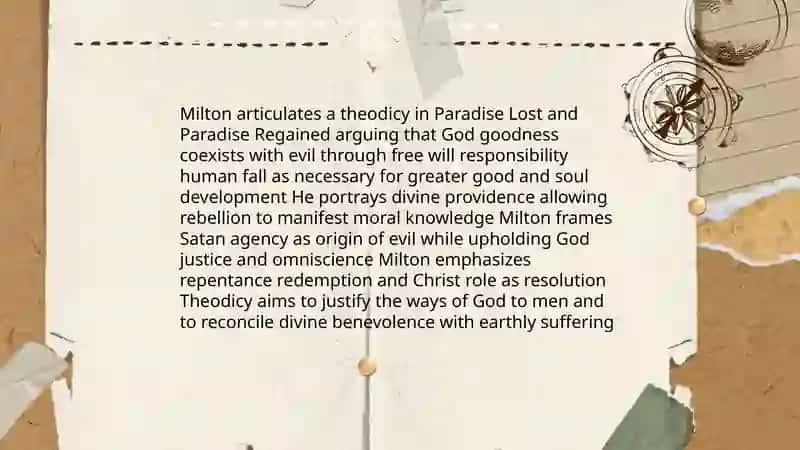 Description of religious and life problems in the works of John Milton 4