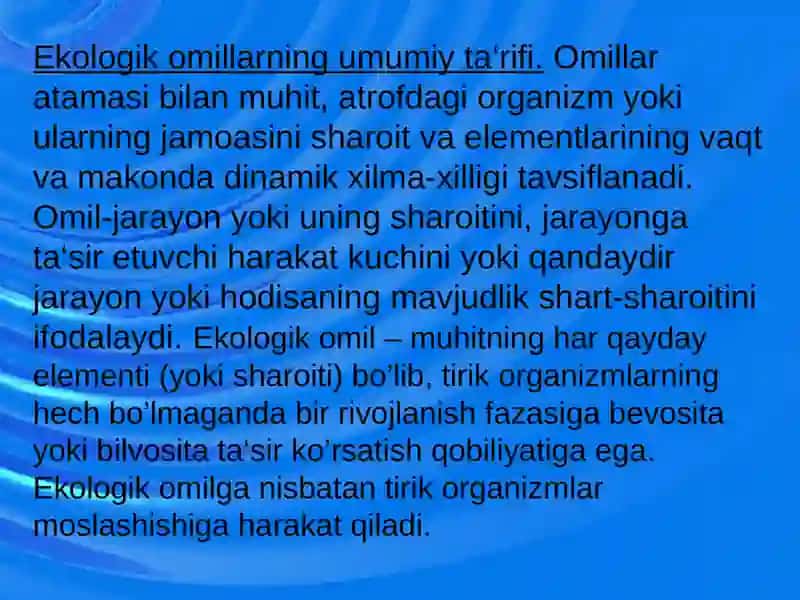 Ekologik omillar 4
