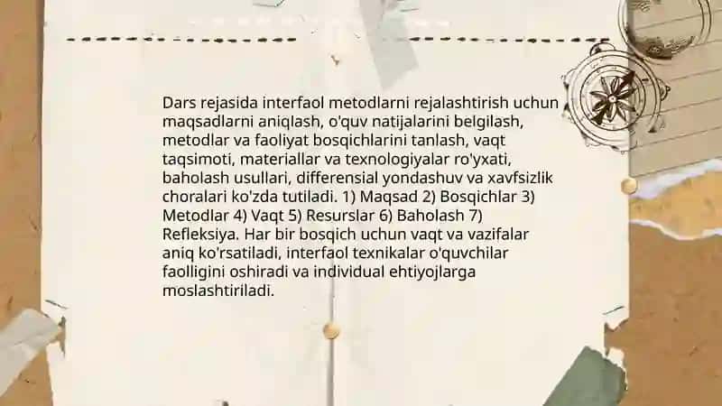Interfaol metodlar va ularni qo'llash mahorati 4