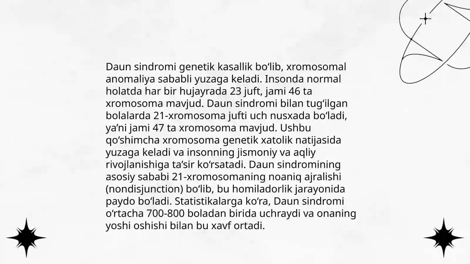 Daun sindromi 4