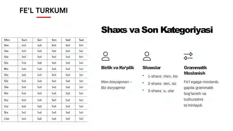 Fe’l So‘z Turkumi: Mohiyati va Grammatik Xususiyatlari 4