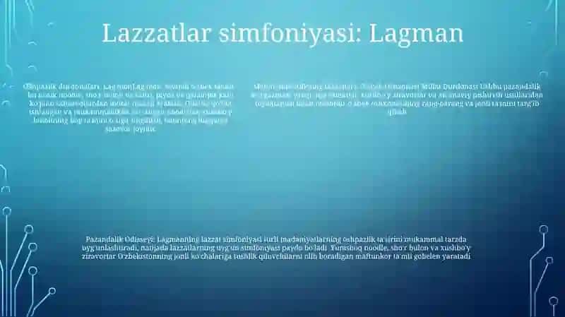 Ozbek Oshxonasi Millat Durdonasi 4