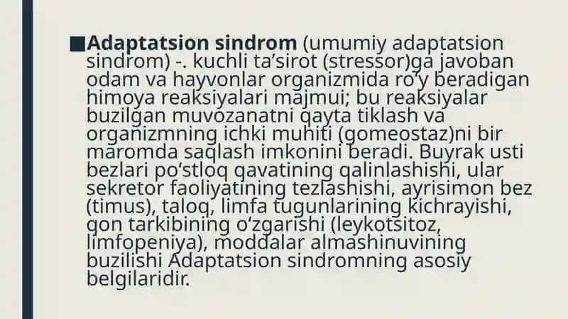 Umumiy adaptatsion sindrom 4