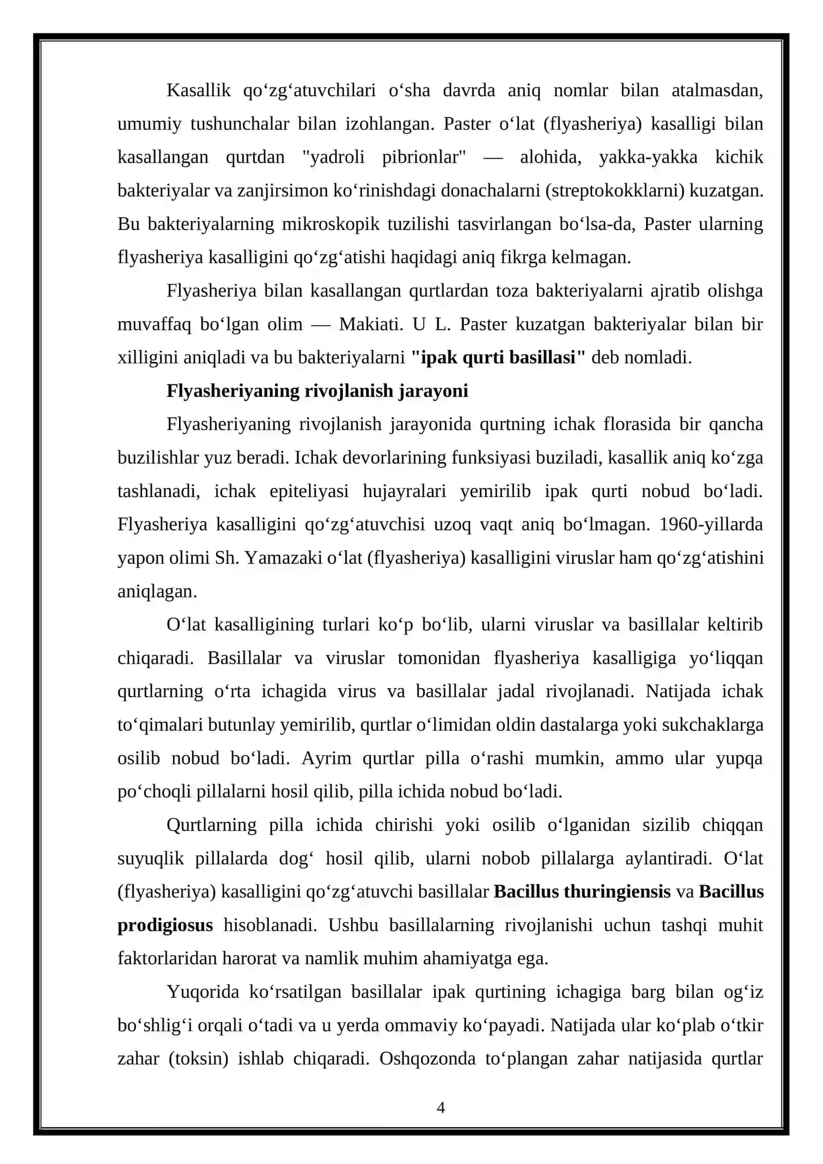 Tut ipak qurtining o‘lat-flasheriya kasalligi 4