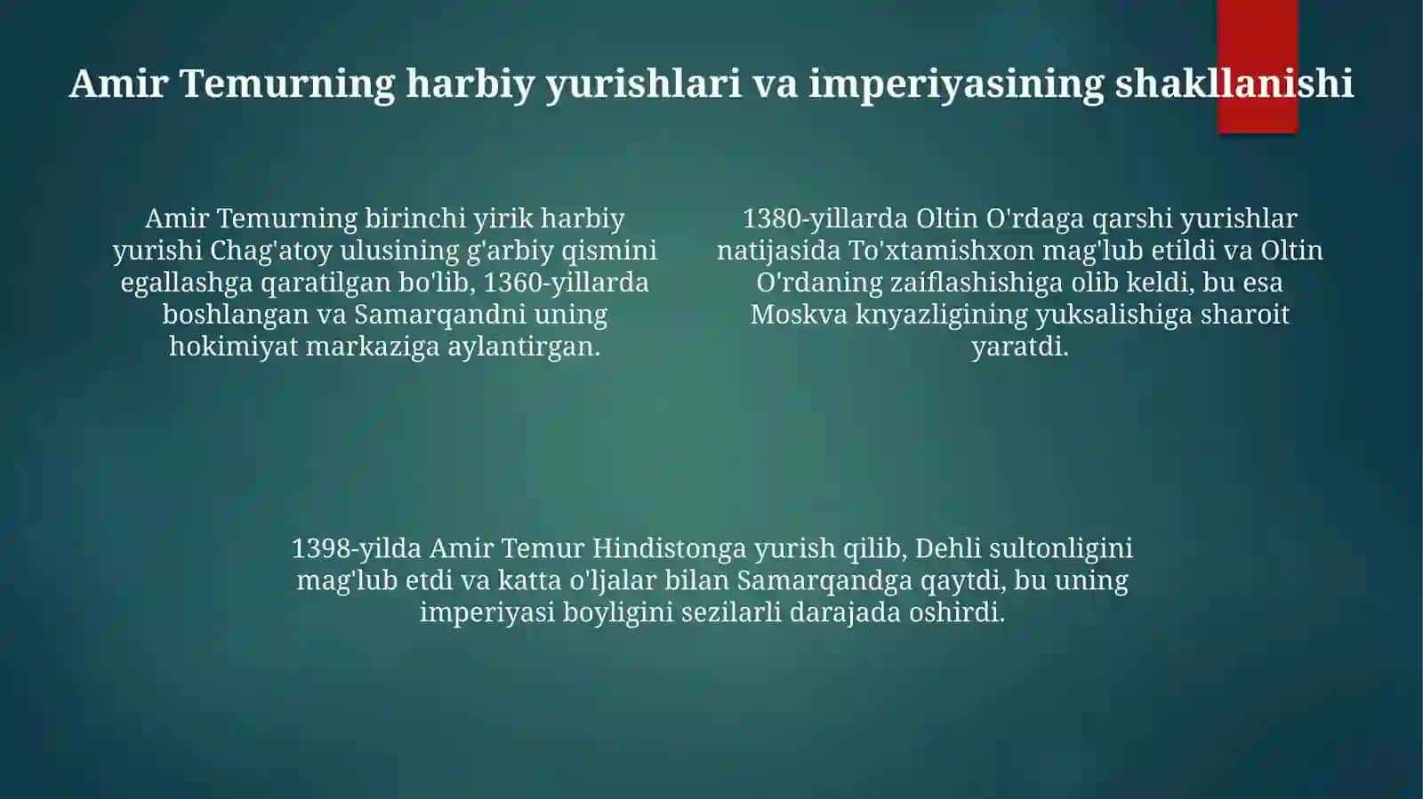 AmirTemurBuyukdavlatarbobi 4