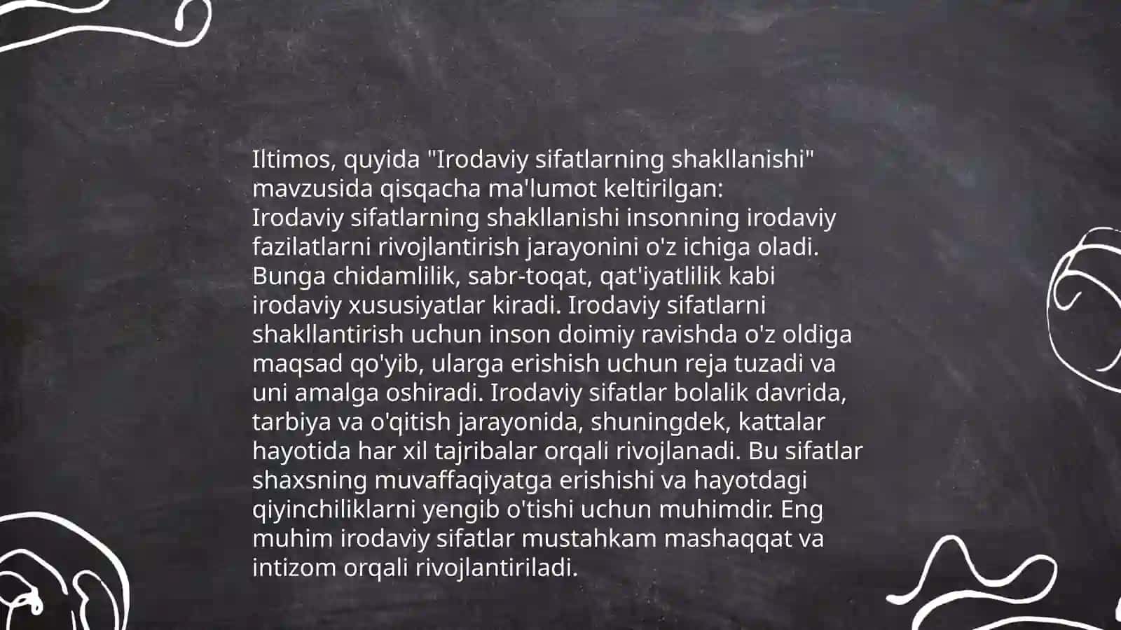 Shaxsiy xissiy va irodaviy soxasi 4