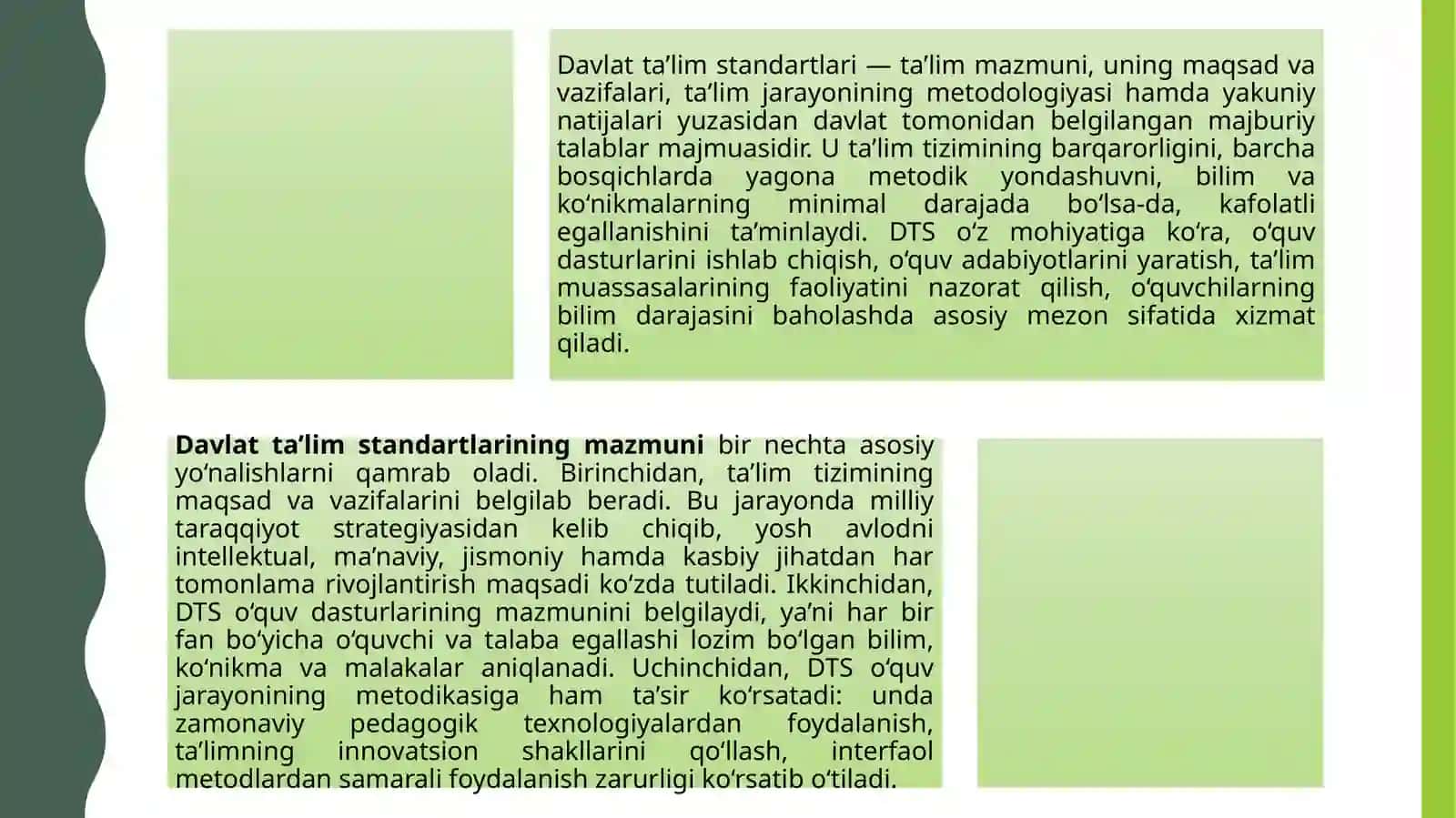 TAʼLIM SAMARADORLIGINI OSHIRISHDA DAVLAT TAʼLIM STANDARTLARINING ROLI 4