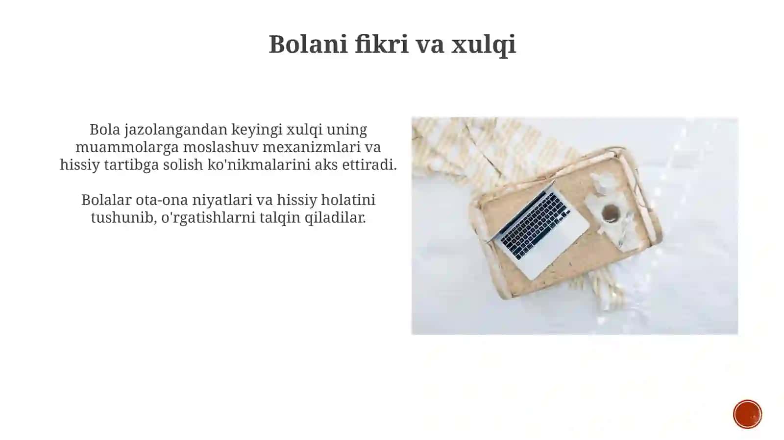 Ota nega farzandiga tanbeh beradi asaridan slayd 4