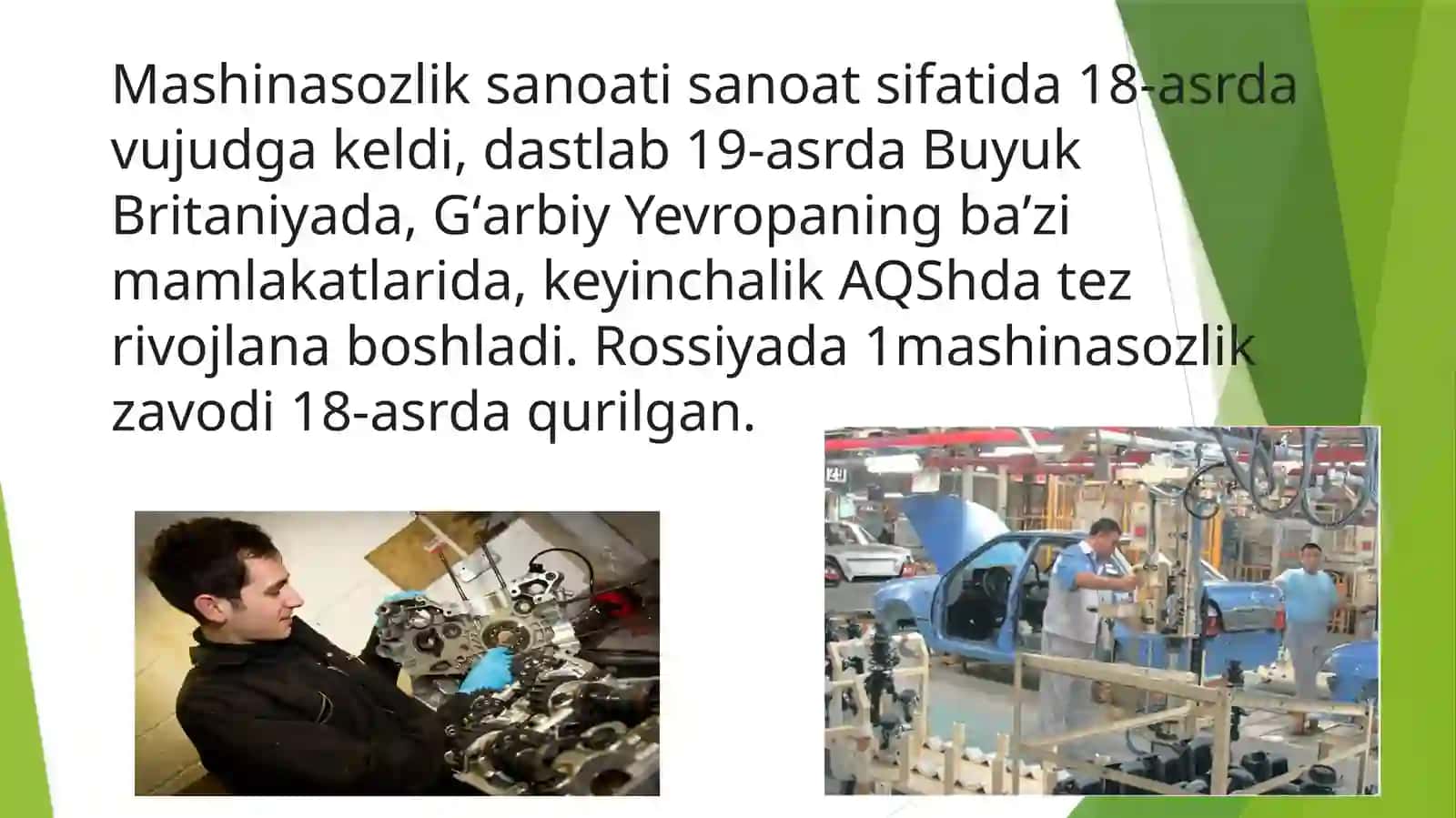 Mashinasozlikning zamonaviy texnika va texnalogiyalari 4