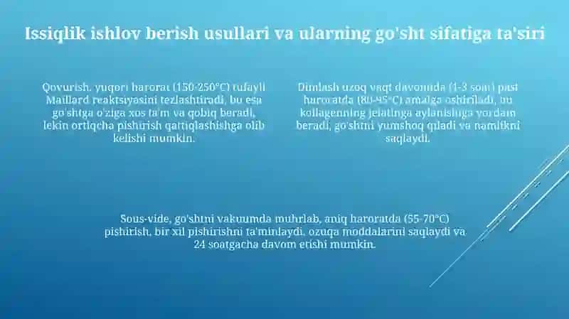 Go'shtga issiqlik ishlov berish 4