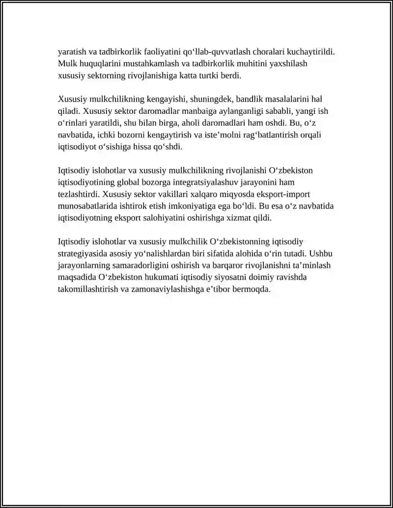 IQTISODIY ISLOHOTLAR XUSUSIY MULKCHILIKNING SHAKLLANISHI 4