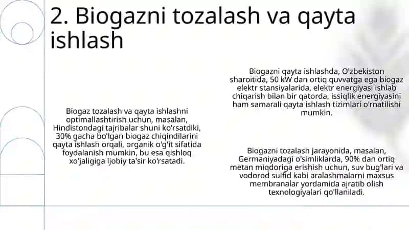 Biomassadan biogaz olish biotexnologiyasi 4