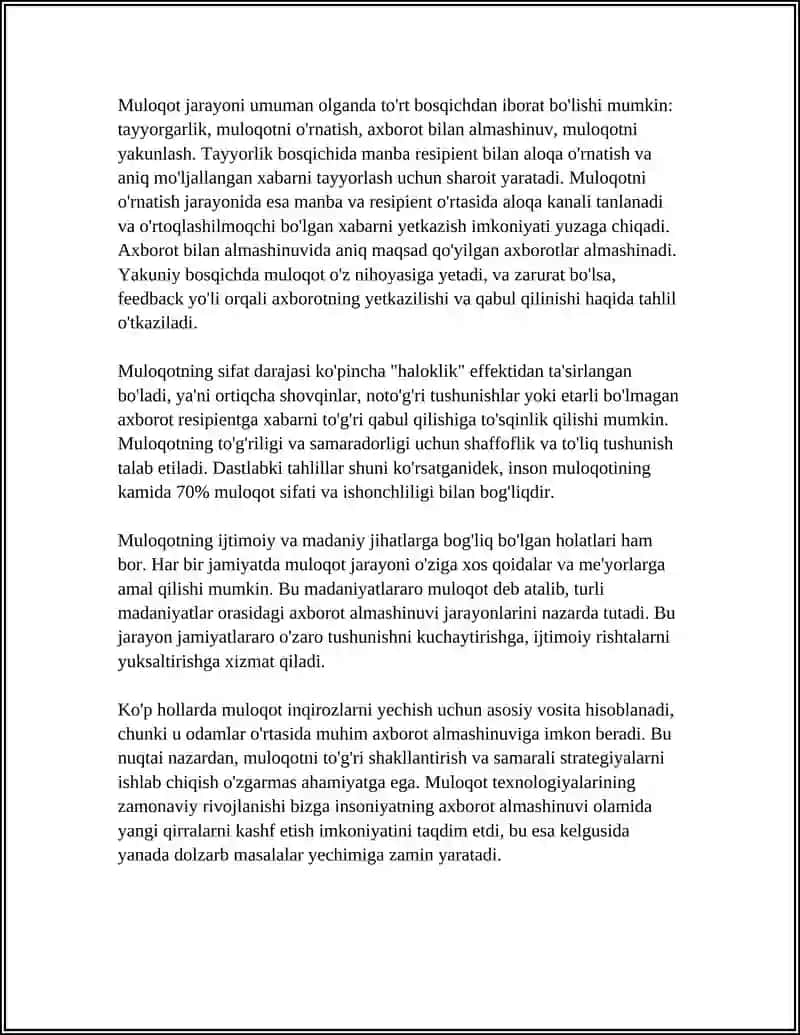 Muloqotning ta'rifi va mohiyati 4