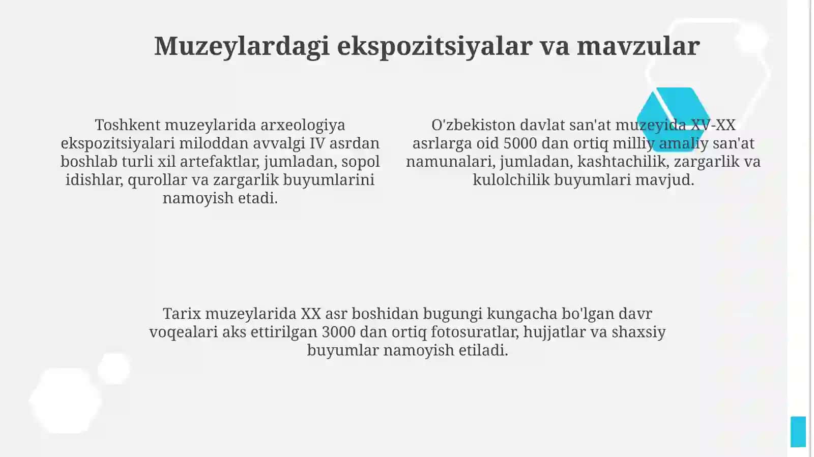 Toshkentshahridajoylashganmuzeylarfaoliyati 4
