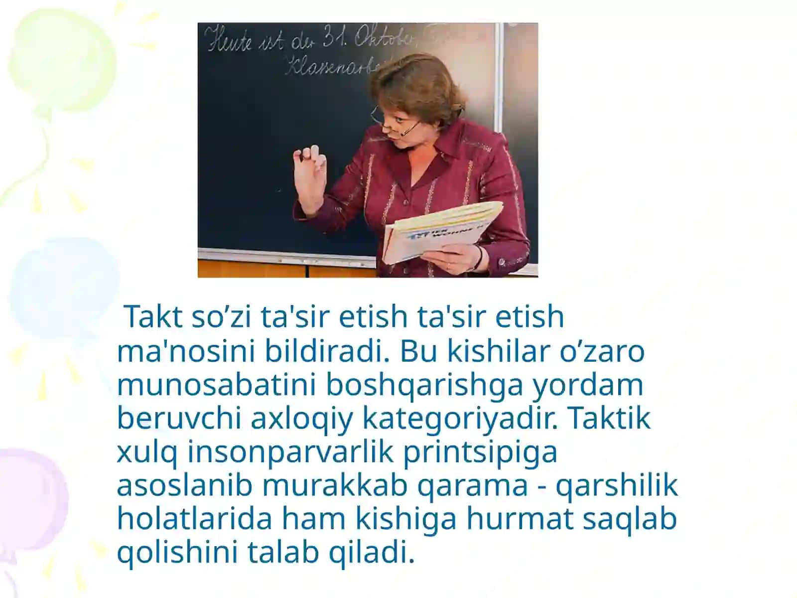 Nazokat va taktika muammolari 4