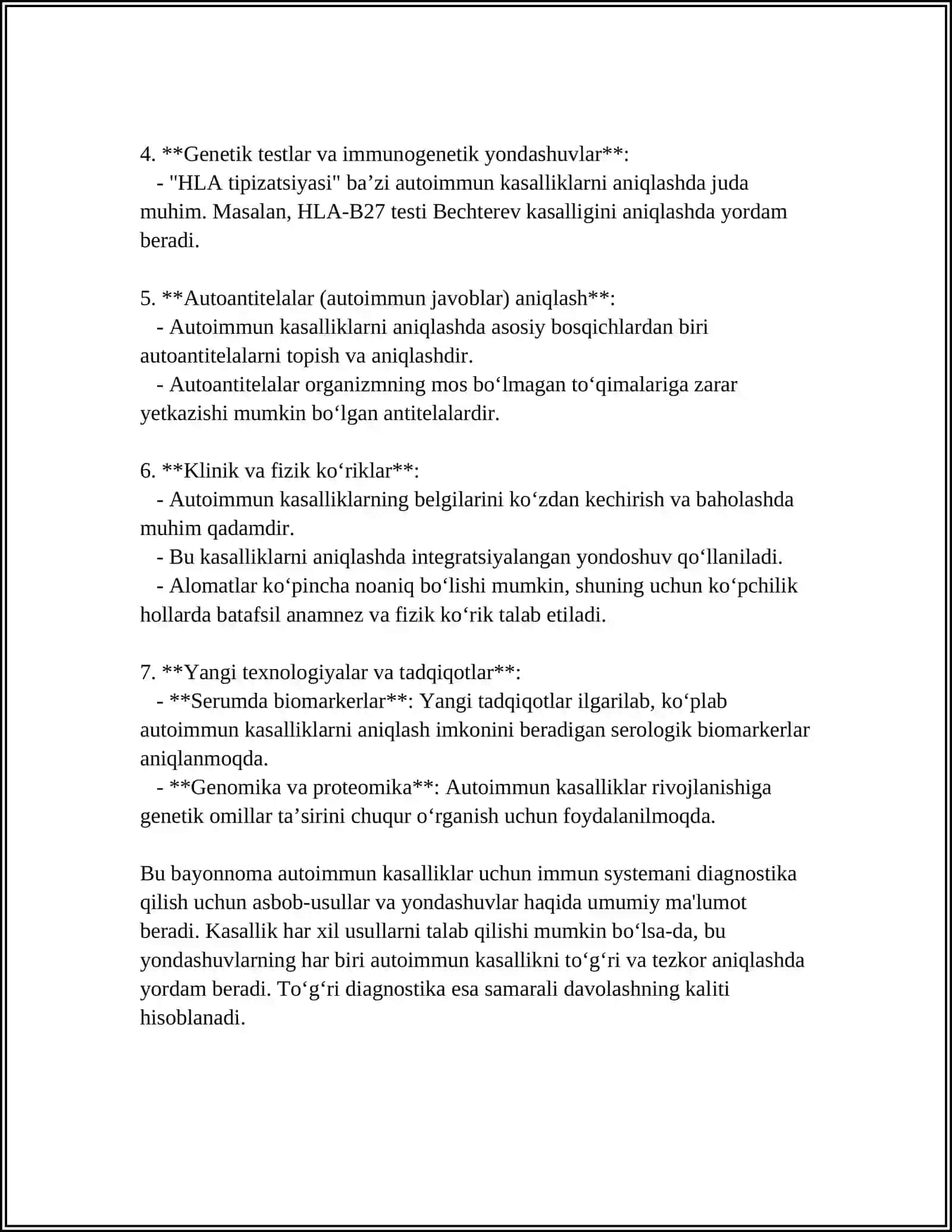AUTOIMMUN KASALLIKLAR DIAGNOSTIKASI 4