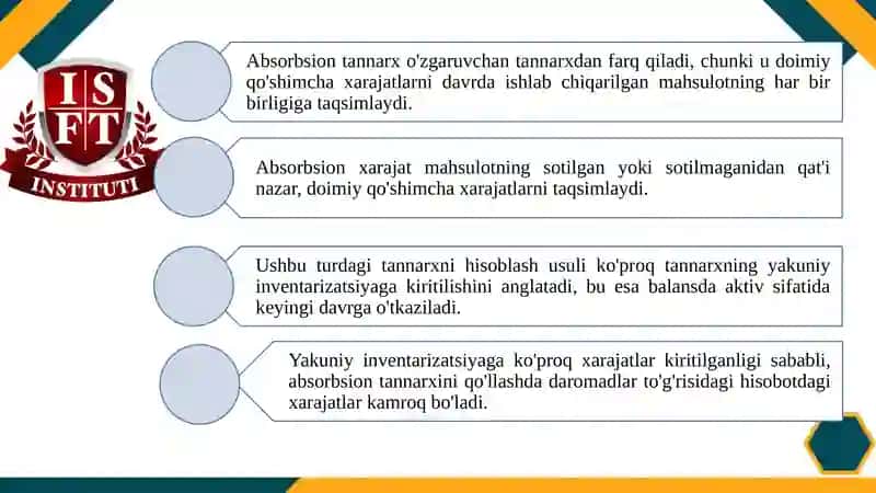 ABSORBSION VA MARJINAL XARAJATLAR 4