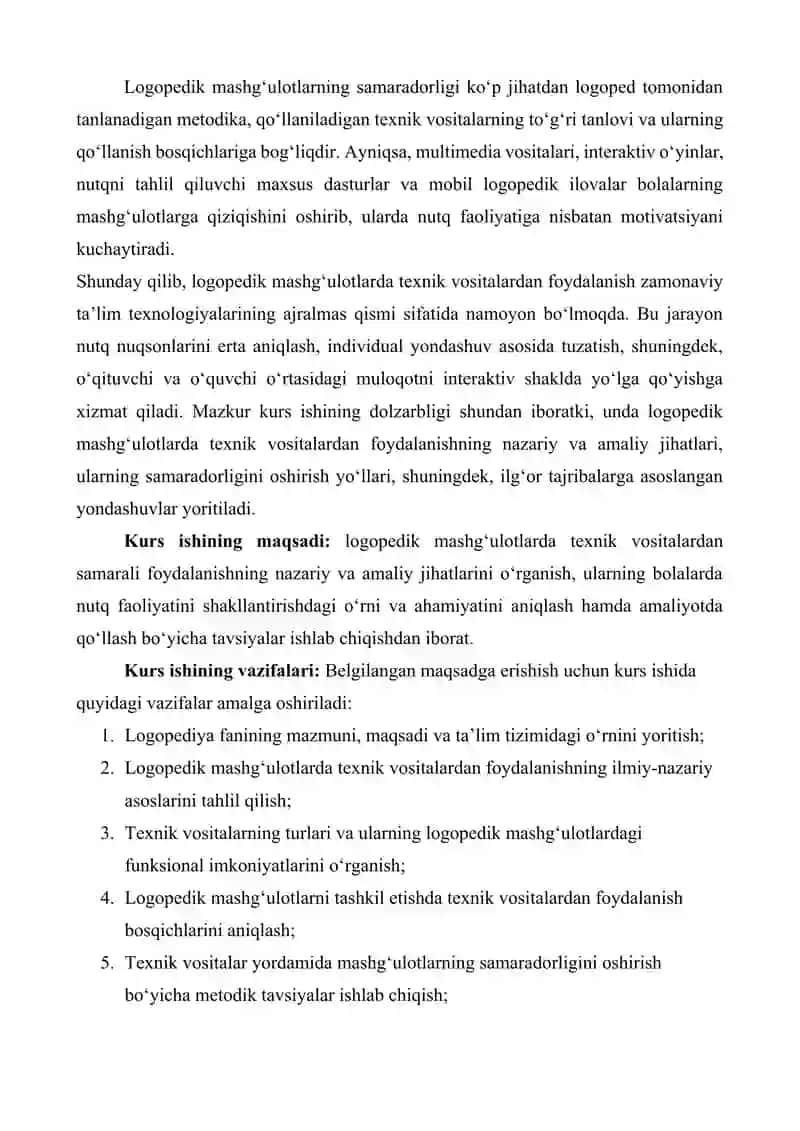 Logopedik mashg'ulotlarda texnik vositalardan foydalanish 4