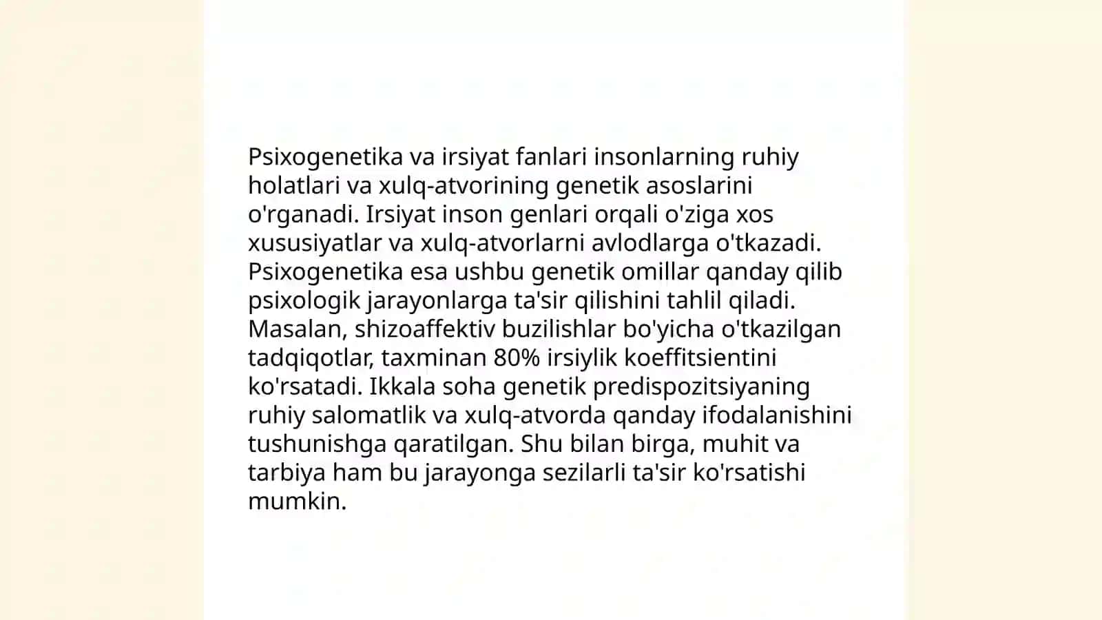 Psixogenetik tadqiqotlar 4