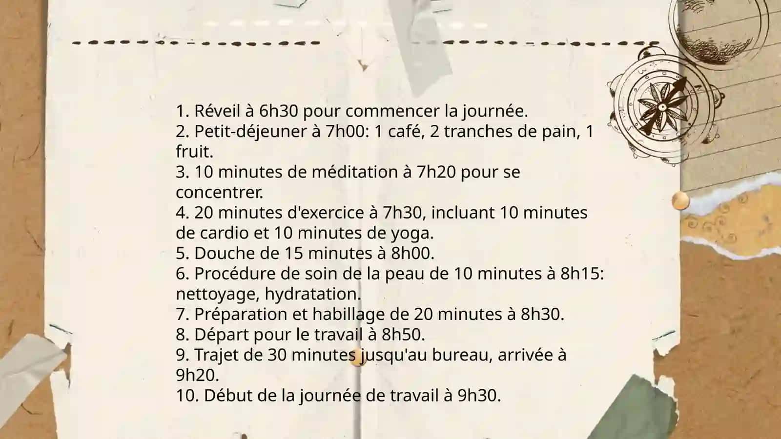 Ma journée de travail 4