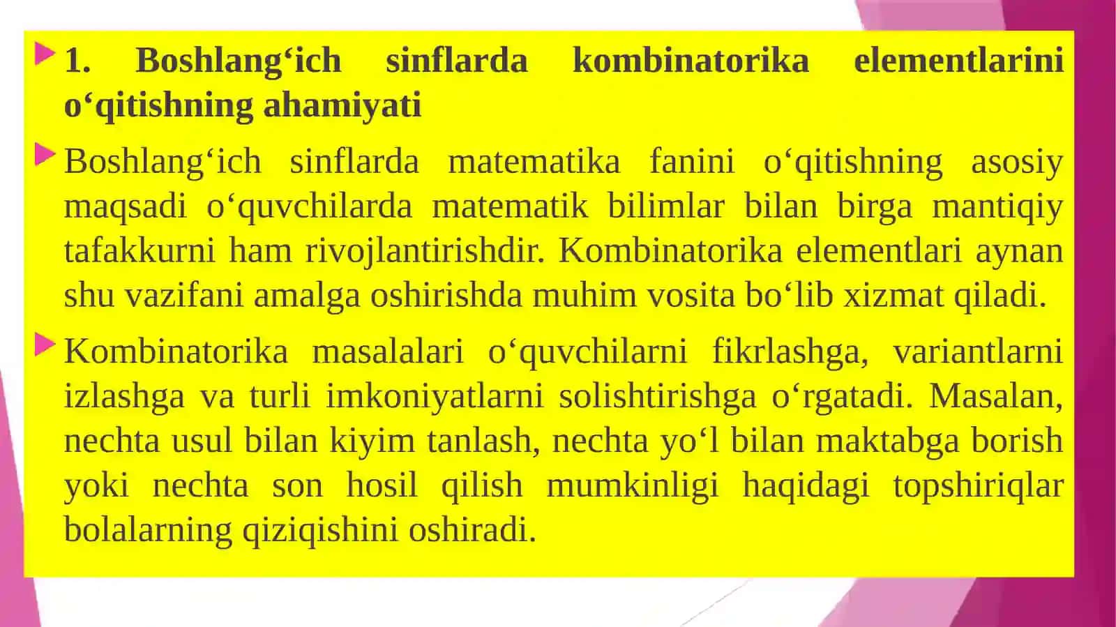 Boshlang‘ichsinf matematik darslarida kombinatorika masalalari (4-sinf) 4