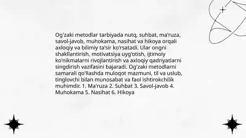 Tarbiyaning umumiy metodlari 4