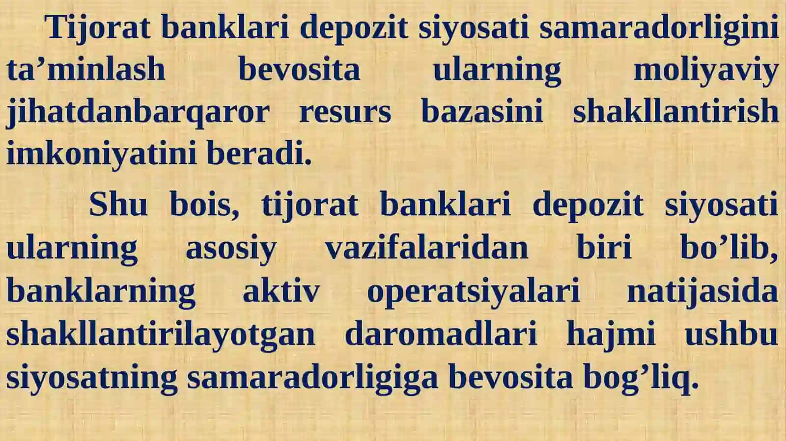 Deposit operatsiyalari hisobi 4