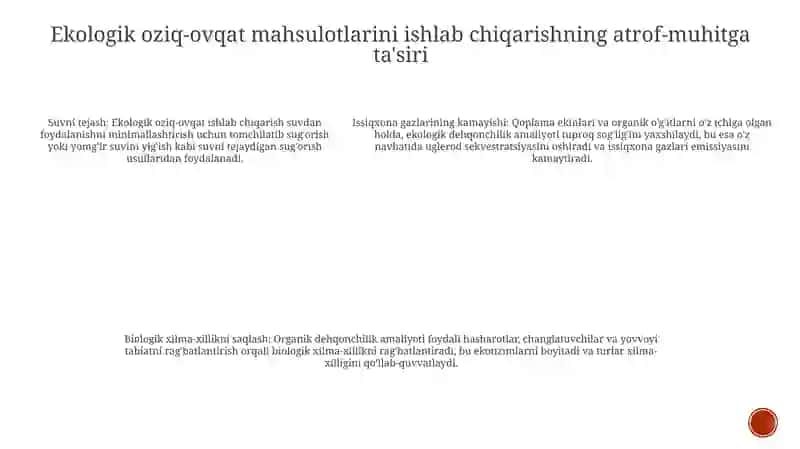 Ekologik Toza Oziq Ovqat Mahsulotlari 4