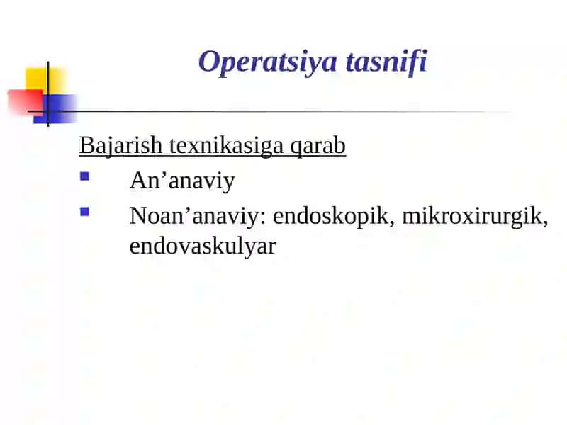 XIRURGIK OPERATSIYALAR 4