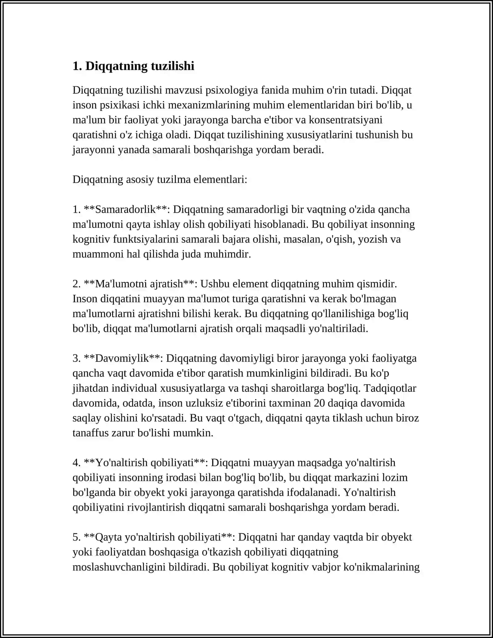 DIQQAT VA IJODKORLIK 4