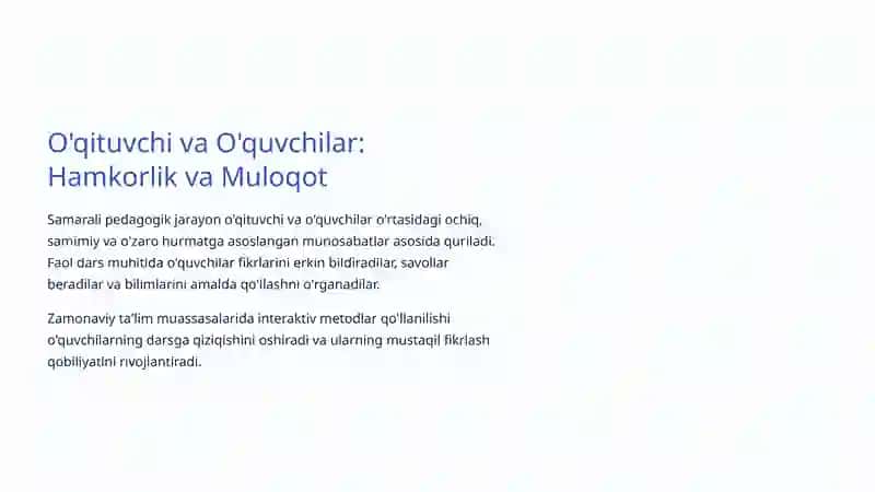Pedagogik Faoliyatning Mohiyati 4