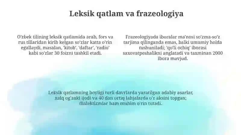 O'zbek Tilining Nutq Usulblari 4