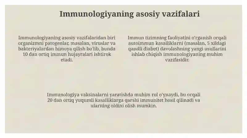Immunologiyaning asosiy maqsadi 4