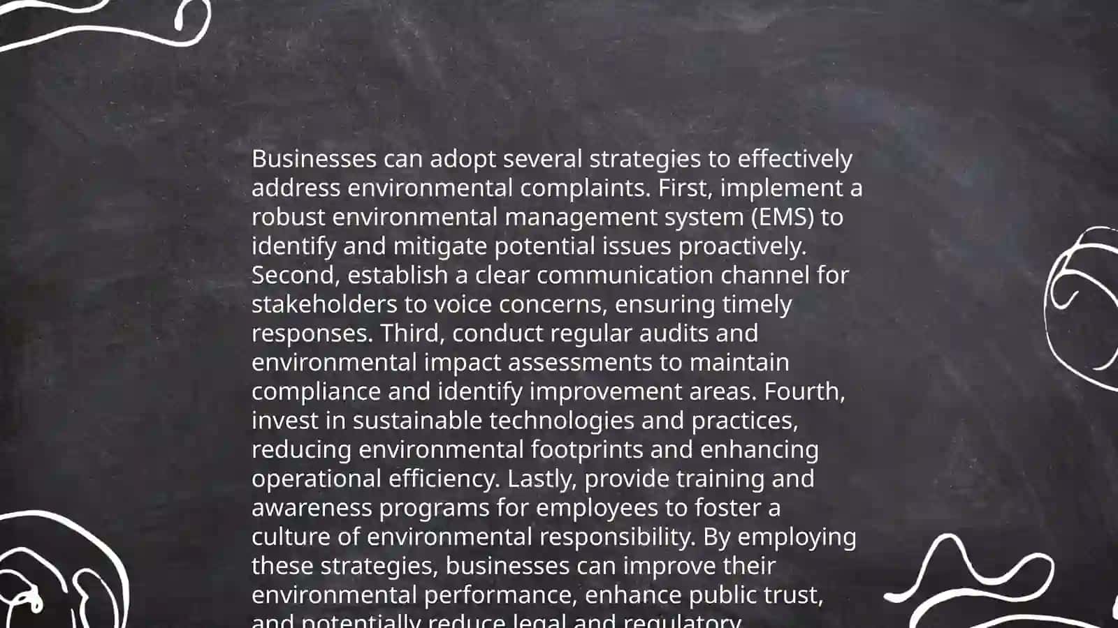 Business and the Environment. Dealing with Complaints 4