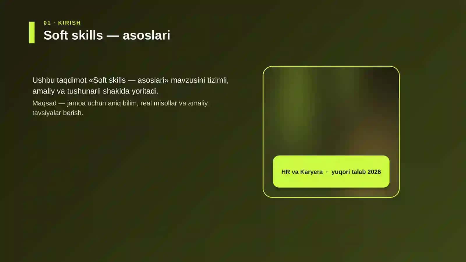 Soft skills — asoslari 4