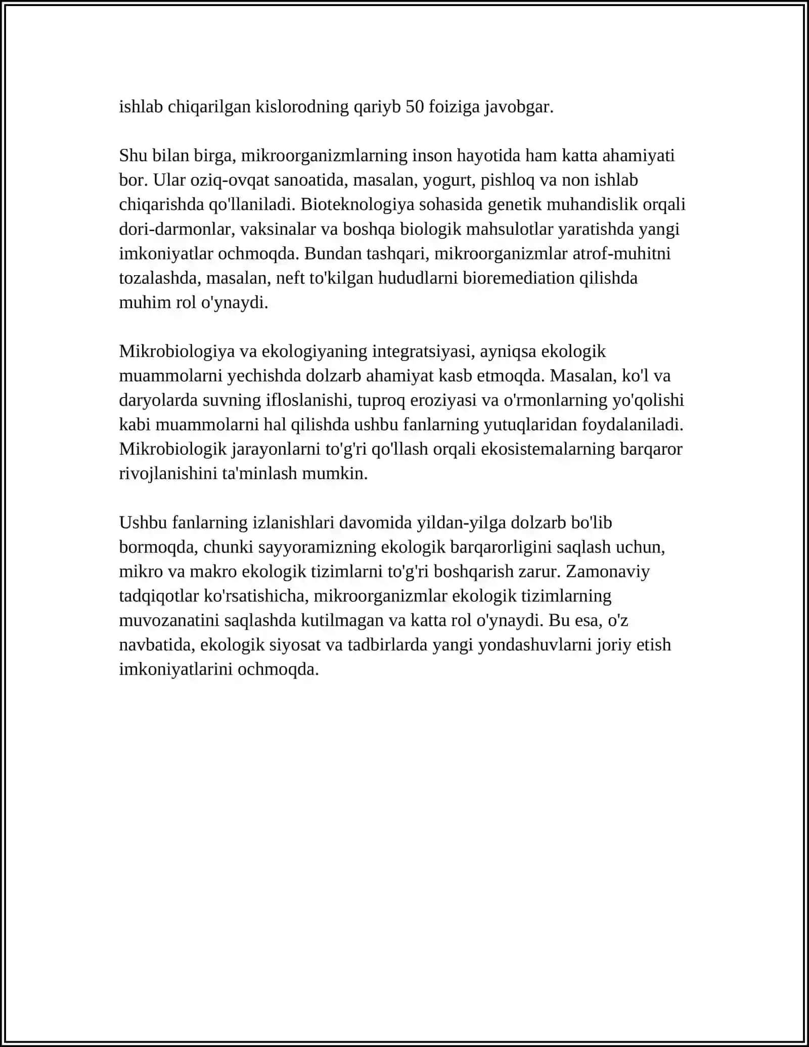 MIKROORGANIZMLARNING SUVDA VA HAVODA TARQALISHI 4