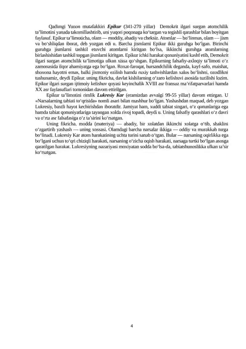 Falsafiy tafakkur taraqqiyoti bosqichlari 4