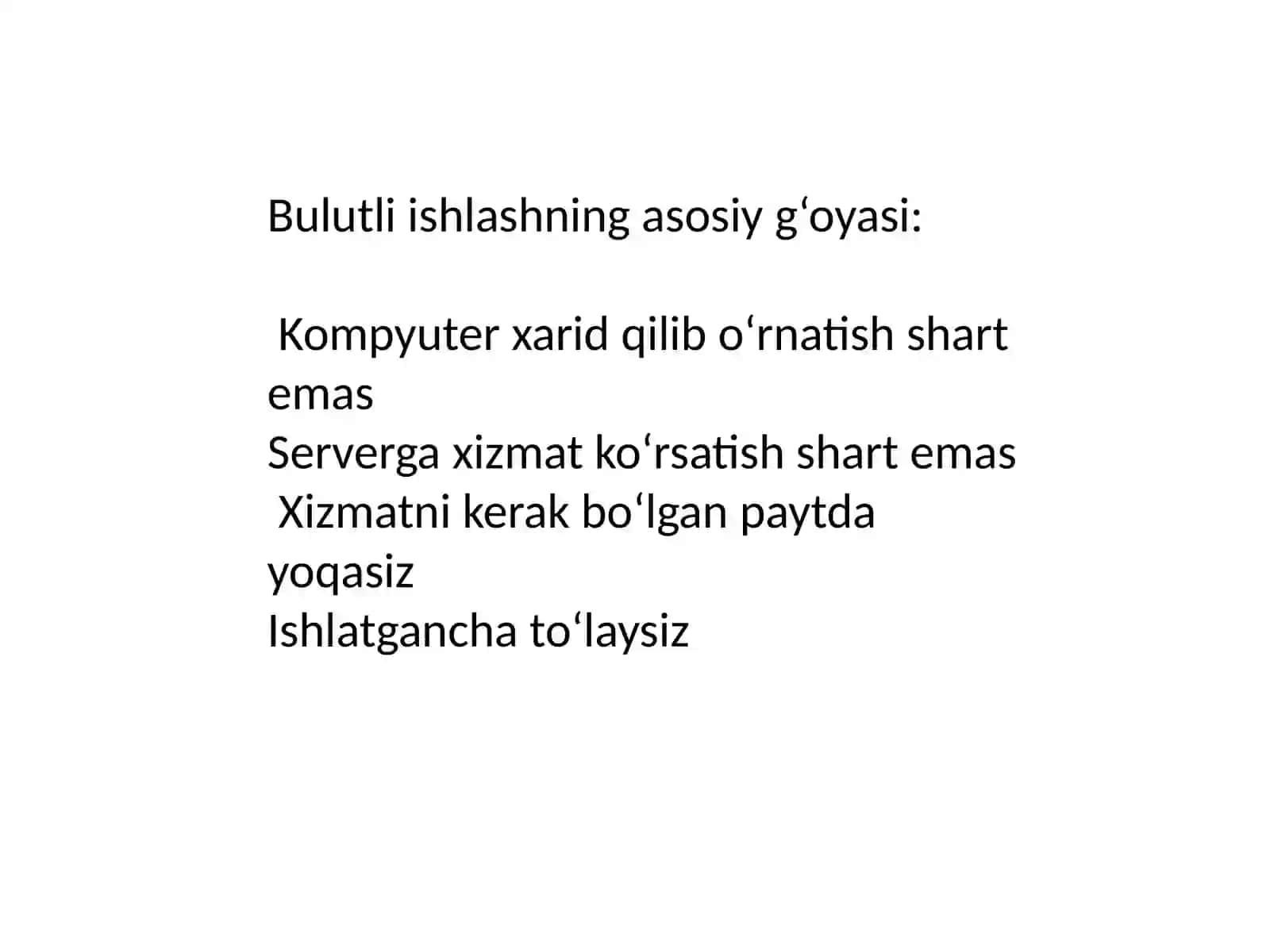 Bulutliishlash (Cloud Computing) 4
