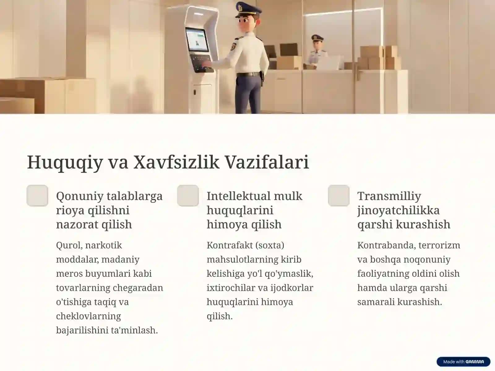 O'zbekiston Bojxona Tizimi 4